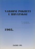 Narodni pokreti u Hrvatskoj 1883-1903.