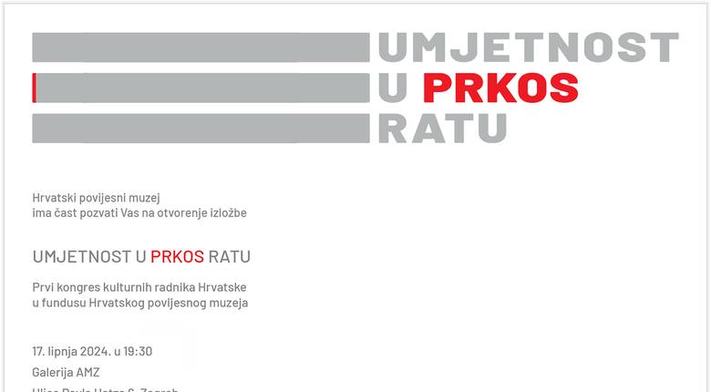 Izložba "Umjetnost u prkos ratu"